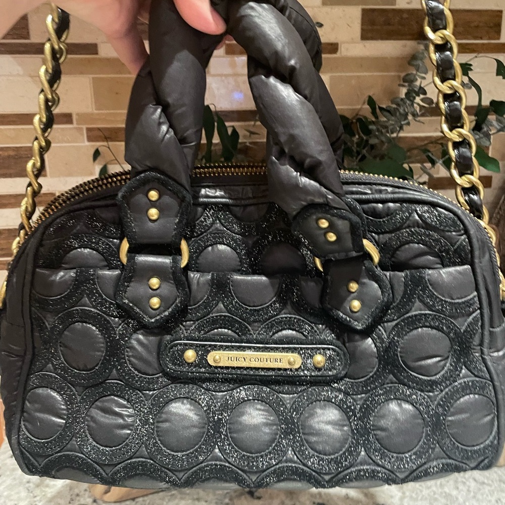 Vintage,Juicy Couture Black Quilted Women's Bag